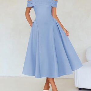 Sommerglanz Cocktailkleider Blau