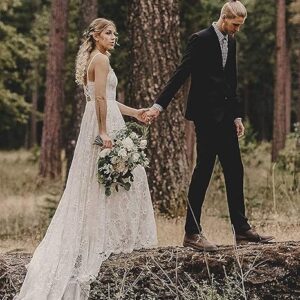 Sommerglanz  Boho Braut Elfenbein